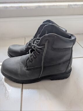 Kids's 6 Black Lace-Up Boots